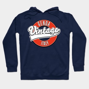 Genoa italy vintage style logo Hoodie